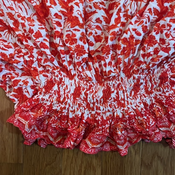 ⚠️ World Market floral patterned top w/elastic waist - Picture 3 of 4